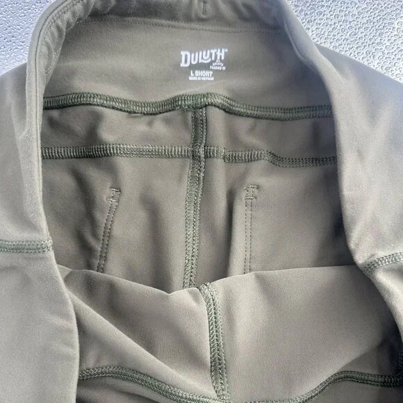 Duluth Trading Co Women's Cargo Bootcut Pants Olive Green Size L Short - Picture 5 of 6